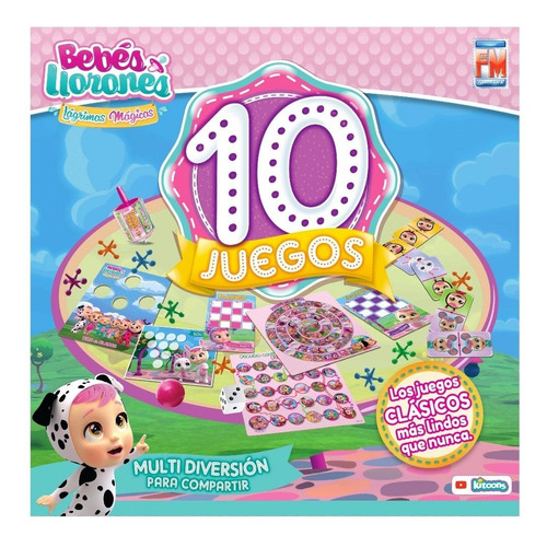 Imagen 2 de 5 de Juego De Mesa Fotorama Bebés Llorones 10 Juegos