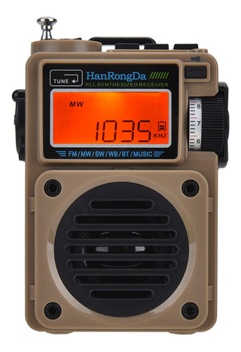 Hrd-700 Am Fm Radio Reproductor De Música Portátil Fm/sw/mw/