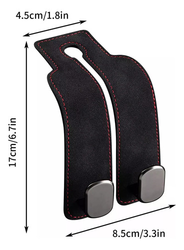 Zx 4 Ganchos Dobles Para Asiento De Coche Y Reposacabezas
