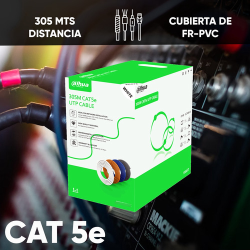 Dahua Pfm922i-5eun-c Bobina 305m Cable Utp Cat5e Cca Bco Int