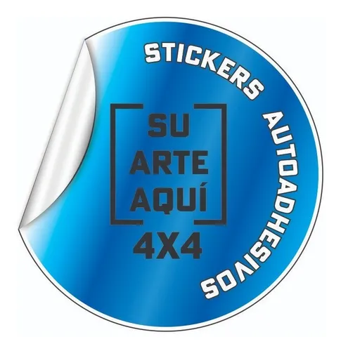 comprar Set De 480 Etiquetas Eco. Circulares 4x4 Vinil Autoadhesivo 