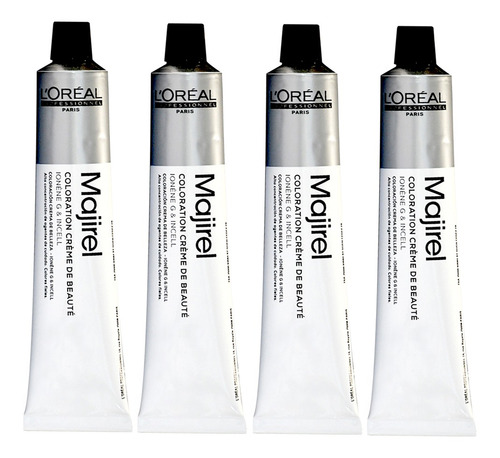 Combo 4 Tinturas Majirel Coloración X50gr Loreal