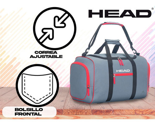 Imagen 5 de 10 de Bolso Head Gimnasio Deportivo Urbano Viaje Urbano Reforzado