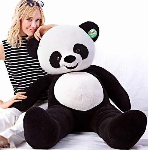 Urso Panda Grande Pelúcia Gigante 1,20 Mt Presente Namorada