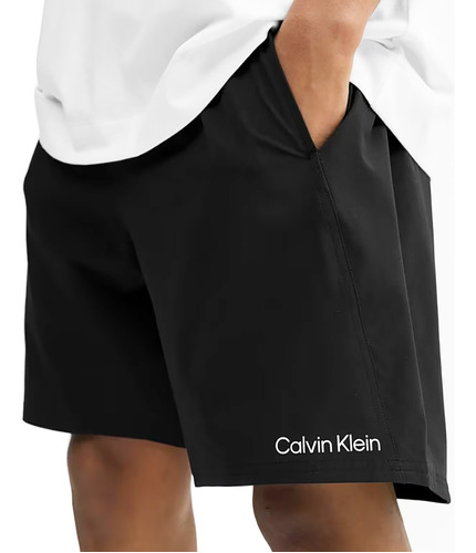 Short De Baño Calvin Klein Secado Rápido Blk Importado