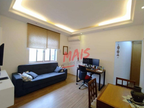 Imagem 2 de 12 de Apartamento Com 2 Dormitórios Amplos - Embaré - Santos/sp - Ap5982