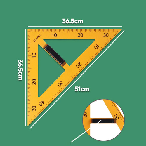 Equipo De Geometría Matemática Regla De 45 Triangulo