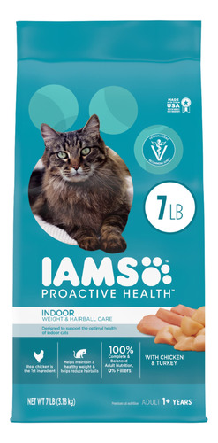 Iams Proactive Health Adult Indoor Weight &amp; Hairball Con