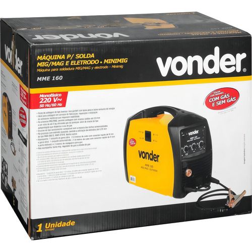 Inversora De Solda Multiprocesso 160a Mme160 Vonder 220V