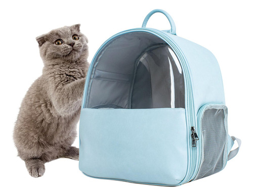 Mochila Grande Para Transporte De Mascotas Para Perros Azul