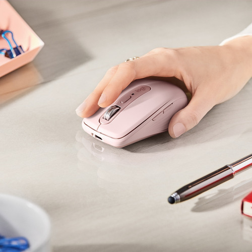Imagen 9 de 11 de Mouse inalámbrico recargable Logitech Master Series MX Anywhere 3 rosa