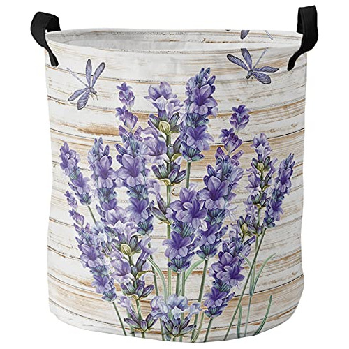 Laundry Basket Purple Lavender Dragonfly Hampers For La...