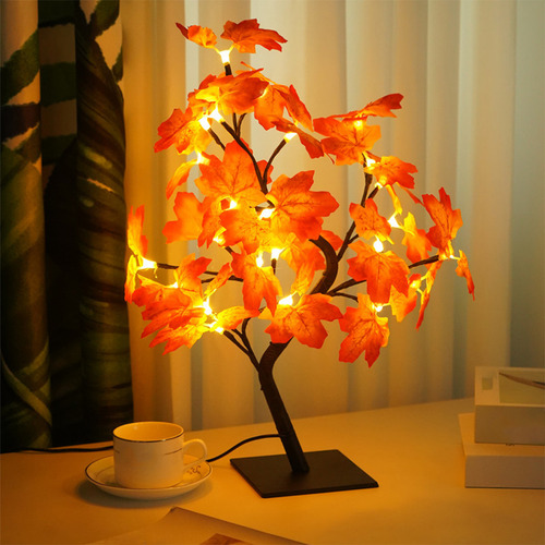 Luz Del Árbol De Arce Interior Hogar Fiestas De Navidad
