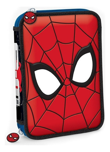 Canopla Cartuchera Spiderman 2 Pisos Tapa Squishy Multiscope