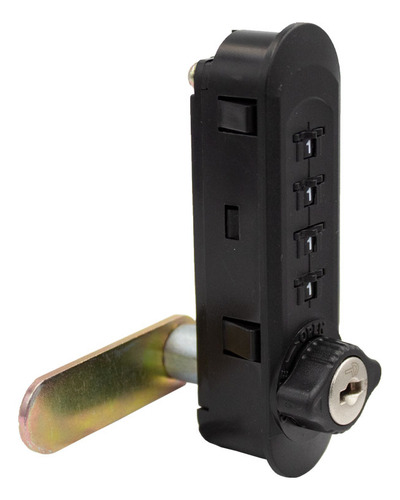 Cerradura Combinación 4 Digito Llave Cyberlock Mc10 Vertical Color Negro