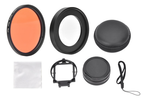 Filtro Rojo Junestar De Vidrio Óptico De 58 Mm Para Buceo Su