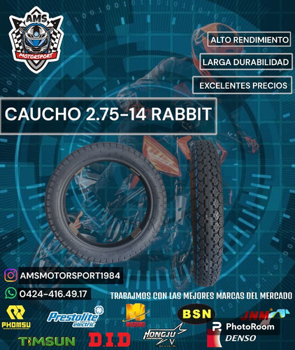 Caucho 2.75-14 Rabbit 