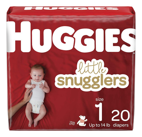 Pañales Huggies Little Snugglers Tamaño 1, 20 Unidades Género Sin Género Tamaño 1