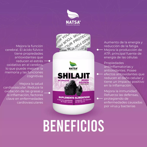 Shilajit 100 Cápsulas, Calidad Premium Sabor N/a