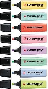 Marcador Fluo Stabilo Boss Pastel Pack X 8 Colores  Mar70/8-