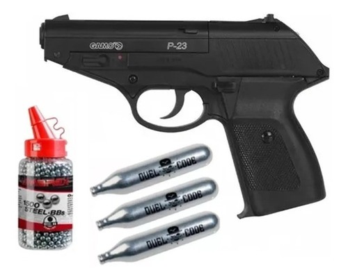 Pistola Gamo Co2 P-23 Calibre 4.5mm 10 Tiros + Kit C