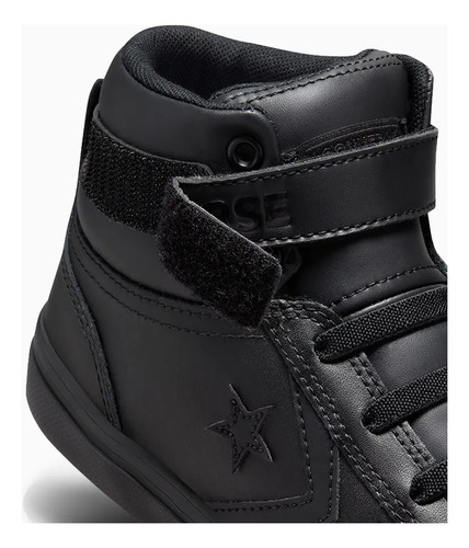 Zapatillas Unisex Niños Caña Alta Color Negro Converse