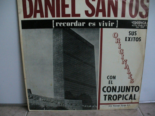 Lp Vinilo Daniel Santos Con El Conjunto Tropical Sus Exitos