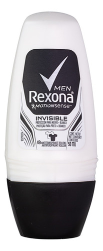 Desodorante Rexona Roll On Invisible Masculino 50ml