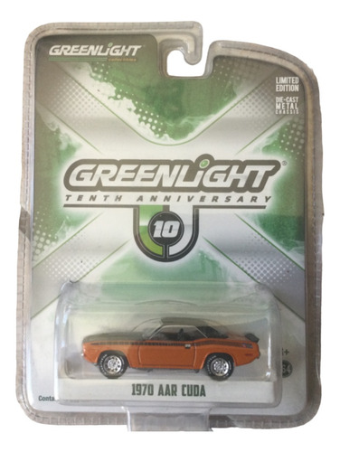 Greenlight 10 Anniversary 1970 Plymouth Aar Cuda