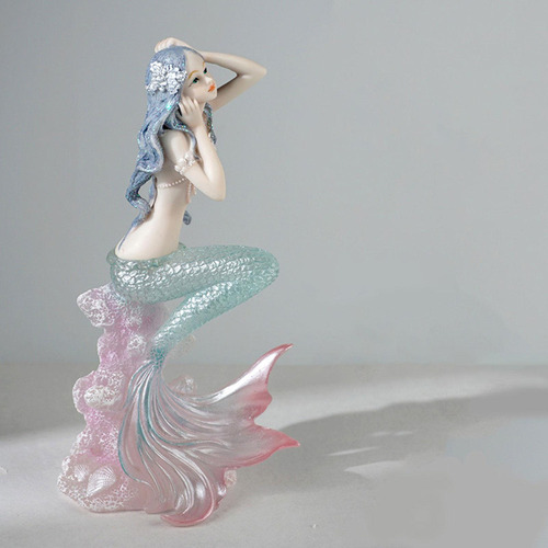 Nova Estatuilla De Sirena De Estilo Europeo, Estatua De