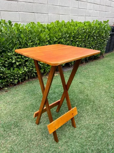 Juego de mesa Bistro C/2 taburetes altos plegables de madera