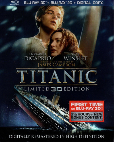 Titanic Leonardo Dicaprio Pelicula Blu-ray 3d + Blu-ray