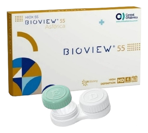 Lentes De Contato Bioview Asferica Hd - Cx Com 6 Lentes Grau Esférico Sem Grau