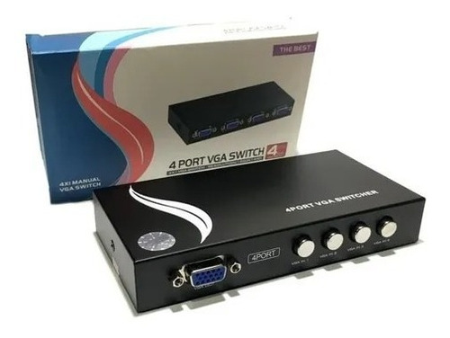 Switch Vga 4 Puertos Kvm 4 Entradas A 1 Salida Somos Tienda