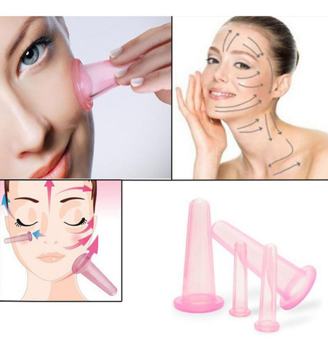 Imagen 6 de 6 de Copas De Masaje Facial Para Cuello Y Rostro (2 Dispositivos