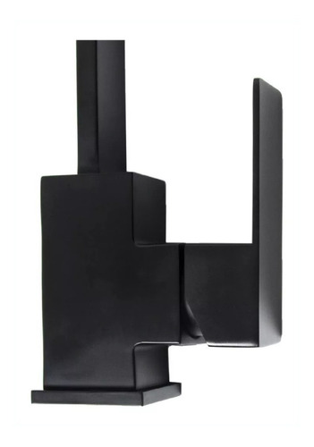 Imagen 2 de 5 de Griferia Monocontrol Elegante, Tipo Cuello De Ganso Negra