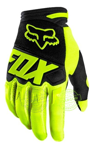 Guantes Fox Moto Cross Ciclismo Bici Mtb Rzr Dh Verde Fosfo