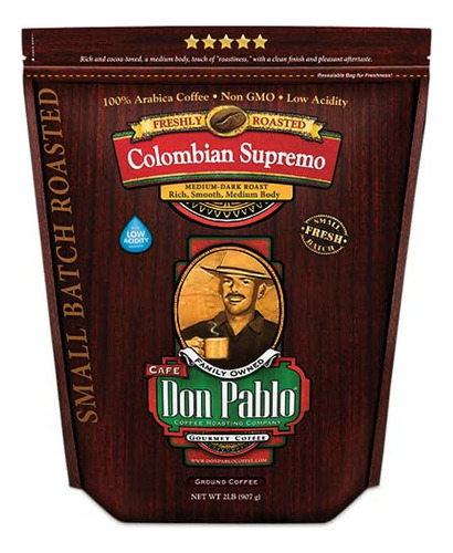 2lb Don Pablo De Colombia Supremo - Goteo Café Molido - Medi