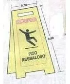  Aviso Piso Resbaloso Mojado Señalizacion Area Mantenimiento