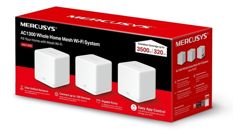 Wi-fi Mesh Mercusys Halo H30g Ac1300 Doble Banda (3-pack)