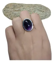 Comprar Anillo Piedra Amatista Piedra Energética Enchapado