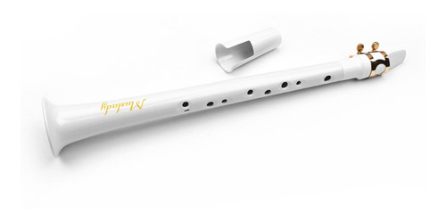 Muslady White Pocket Sax Mini Saxofón Portátil Pequeño