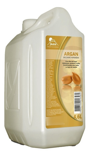 Shampoo Yama Profissional Argan Nutr Sem Sal Galão 4,6 L Wxz