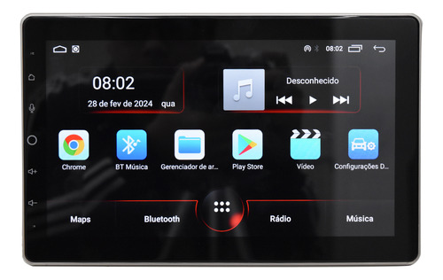 Multimidia Android Gps Carcplay Compativel Com Tv 32 Gb Amz