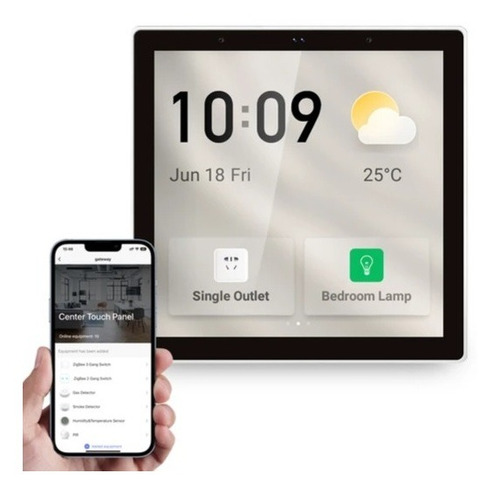 Pantalla Multicontrol Touch Wifi, Bluetooth Y Zigbee Hub
