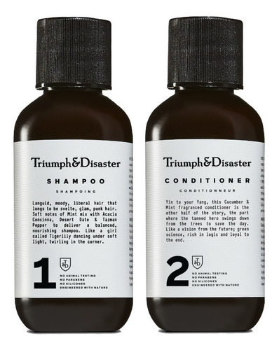 Imagen 1 de 3 de Kit Viaje Mini Shampoo & Acondicionador Triumph And Disaster
