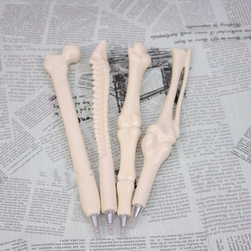 Imagen 4 de 10 de Lápiz Pasta Forma De Hueso 6 Lápices Para Médico Enfermera