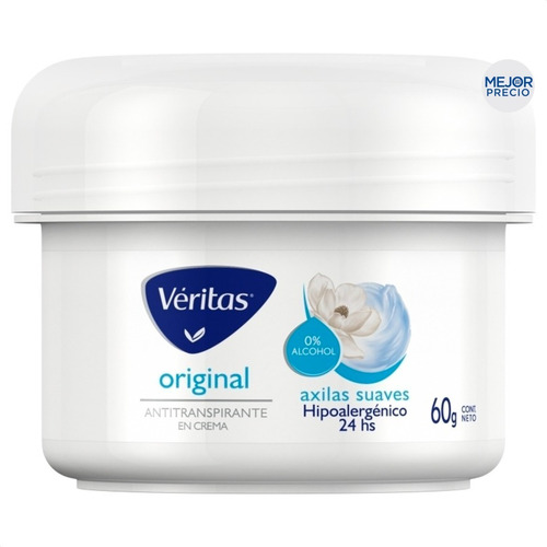 Imagen 1 de 4 de Desodorante Antitranspirante Crema Original Veritas Suave