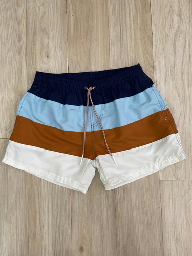 Short De Baño Malla Rayado 4 Colores Hombre The Big Shop