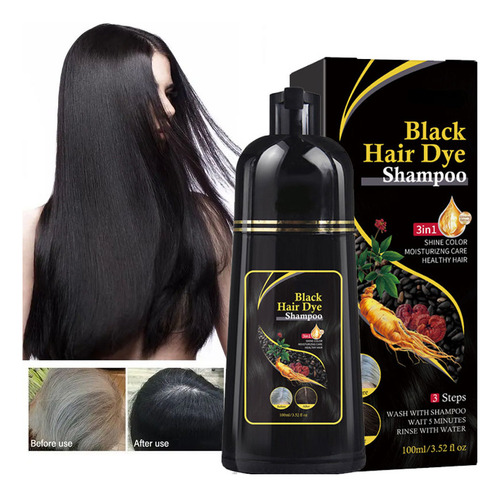 ` Shampoos Instantâneos Para Tingir Cabelos Pretos